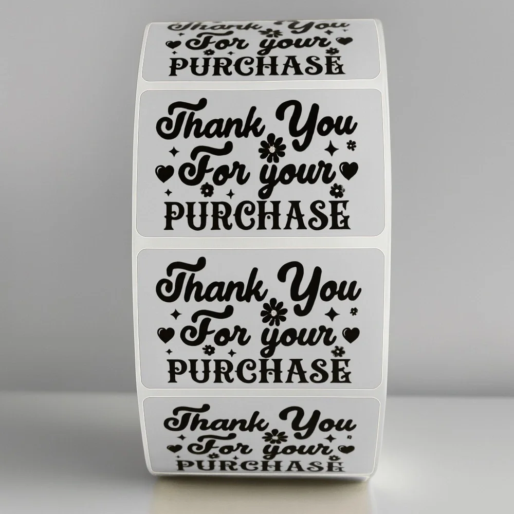 Thank You For Your Purchase Stickers – Labels for Packaging, Boutique